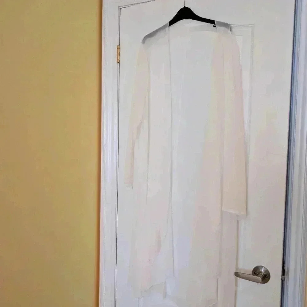 Shein curve 4XL white cover up